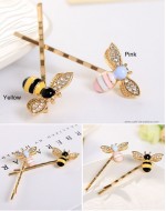 Cute Bees Crystal Wings Hairpin (2 colors)